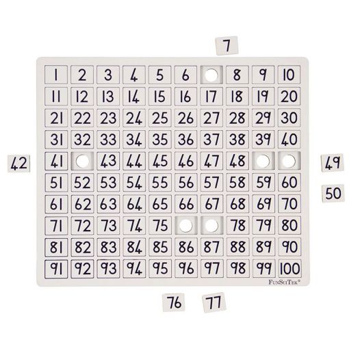 Numbers Board 1-100 - with Wooden Insert Numbers