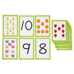 Flash Cards (A5) - Number 1-10 (20pc) - (10xSymbols & 10xPictures)