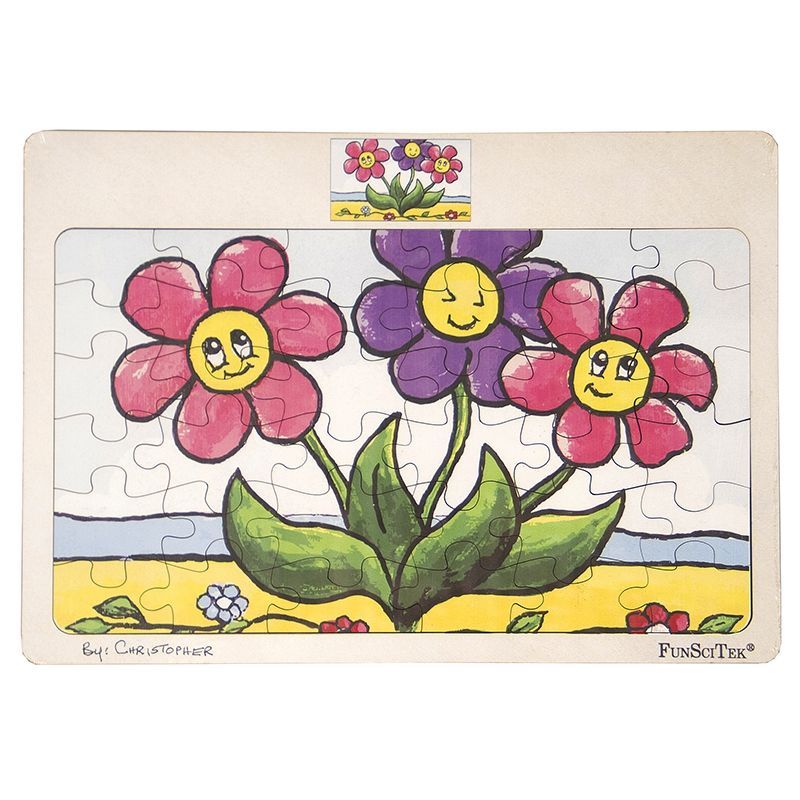 PZ Wood Frame - A3 - 36pc - Flowers (SP)