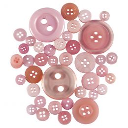 Buttons Round - Assorted Shapes & Sizes (20g)