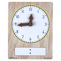 Clock Teachers - 12 Hour - Wooden - Write and Wipe