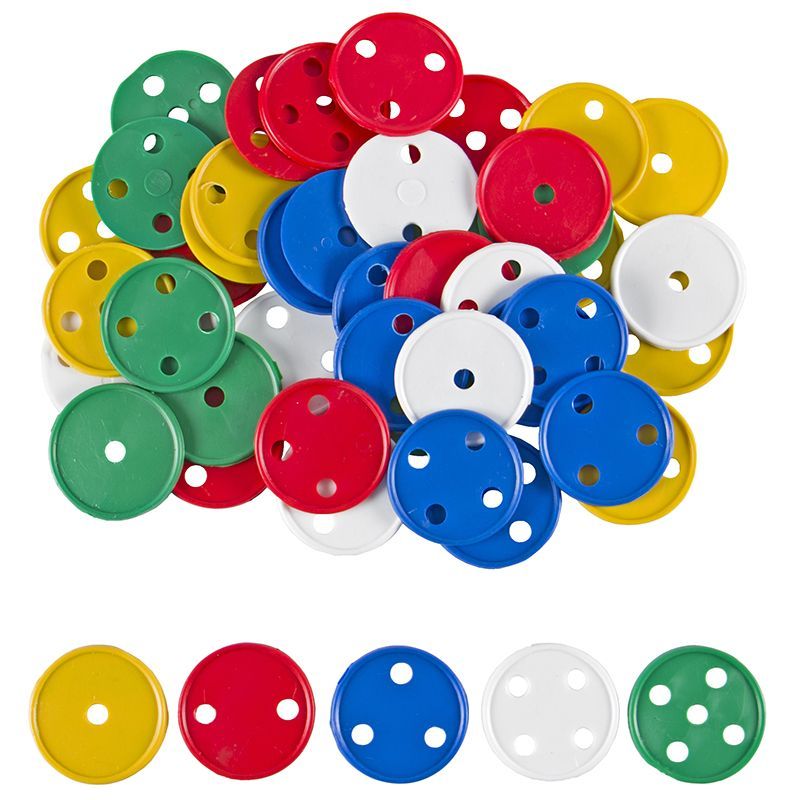 Buttons - 50mm (200g / ~50pc) in Tub - No Laces Included