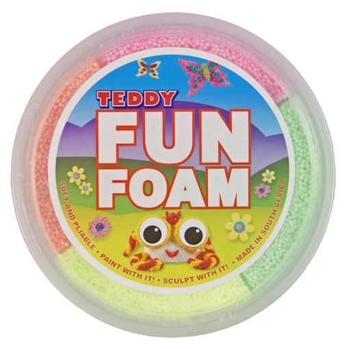 Dough Fun Foam - 4 Neon Colours (60g) - Squish and Squeeze