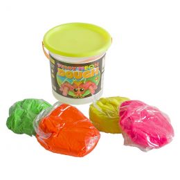 Dough Play (400g) in Tub - Teddy Neon Colours