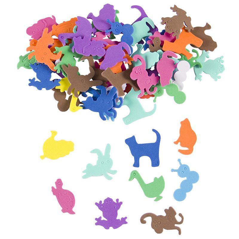 Eva Foam Sticker - Assorted Animals (100pc)