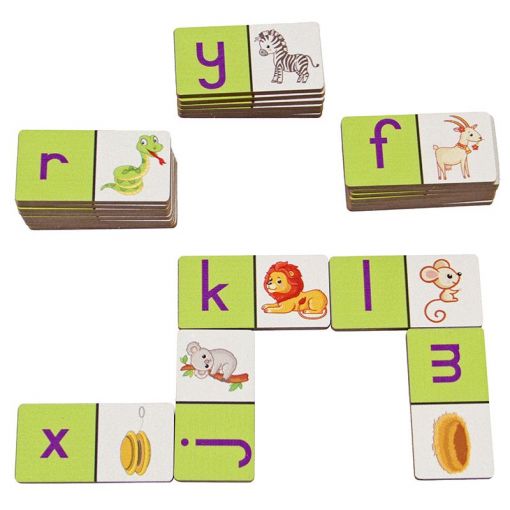 Dominoes - Alphabet (2 in 1 game) - Wood