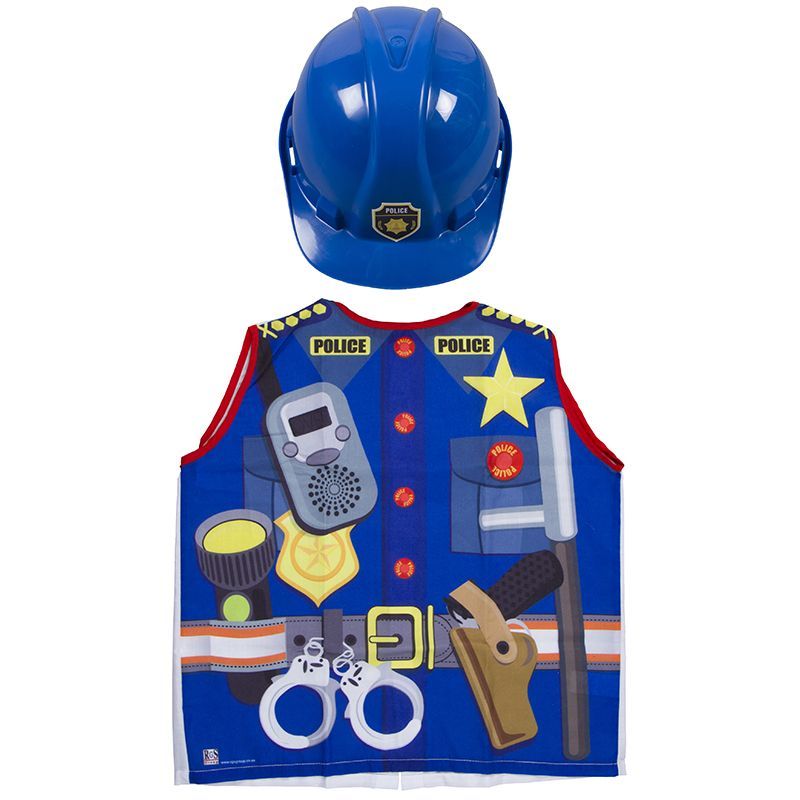 Fantasy Clothes - Police Printed Apron with Hat