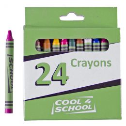 Wax Crayons - 8mm (24pc) - Cool 4 School