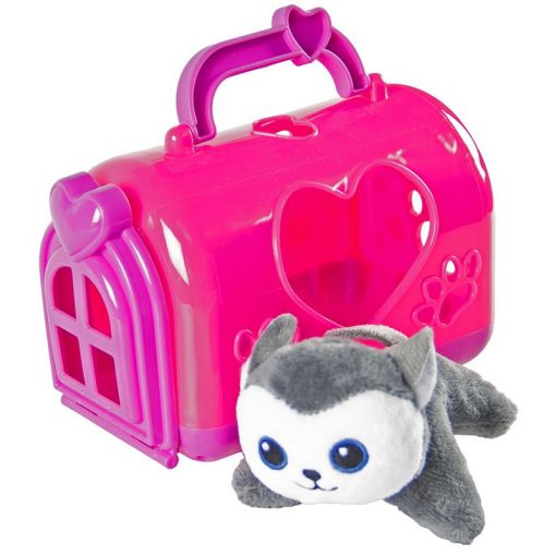 Mini Plush Pet & Carrier - Assorted