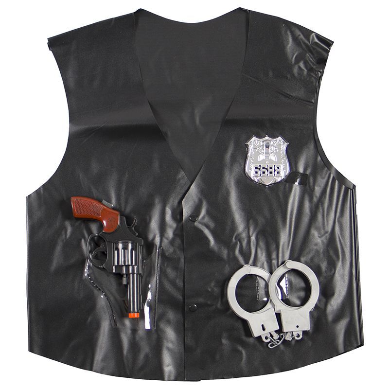 Fantasy Clothes - Police PVC Apron with 3 Accessories