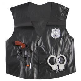 Fantasy Clothes - Policeman PVC Apron with 3 Accessories