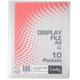 Flip File Display Book - A4 (10 Pocket) - Croxley