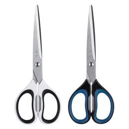 Scissors - 17.5cm Office Soft Touch Handle - Assorted - Deli