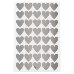 Sticker Hearts - Silver...