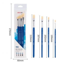 Brushes - Paint Brush (4pc) - Size 2,4,6,8 - Deli