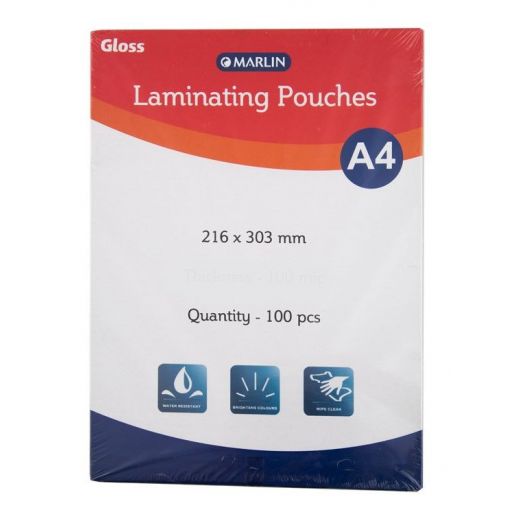 Laminating Pouches A4 (100pc) 150 mic (2x75mic)