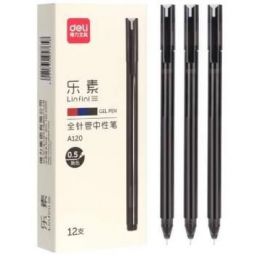 Pen - Gel - Black - Needle Tip 0.5mm (1pc) - Linfini  - Deli