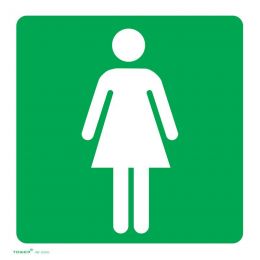 ABS Sign (150 x 150mm) - Ladies Toilet