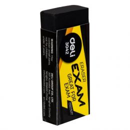 Eraser - 60x24x12mm (1pc) - Black - Deli