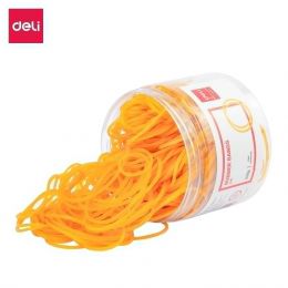 Rubber Bands Around 70mm Yellow 100pcs - Deli