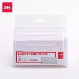 Business Card Holder 100x38x82mm Transparent - Deli