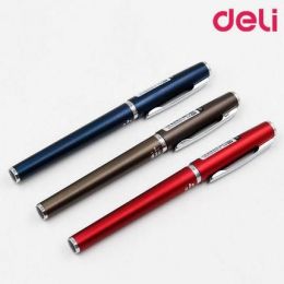 Pen - Gel - Black - Tip 0.5mm (1pc) - Office - Deli